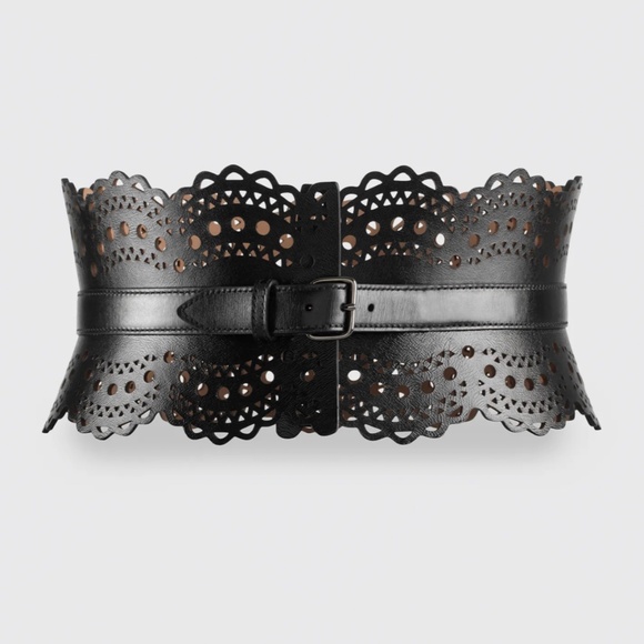 ALAÏA Corset Lux Mini Vienne Vague NOIR main image 4